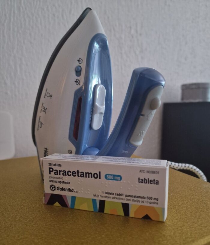 Ciscenje pegle paracetamolom