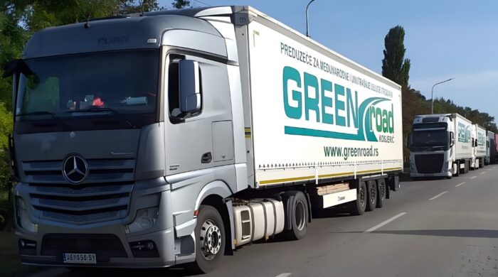 Kolona kamiona na graničnom prelazu Srpska Crnja