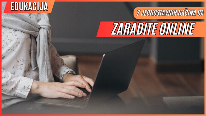Žena pomoću laptopa zarađuje online