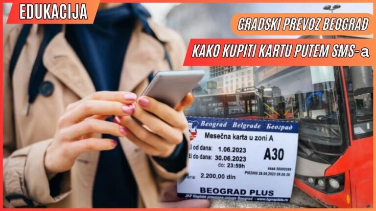 Kako kupiti kartu za gradski prevoz u Beogradu putem SMS-a?