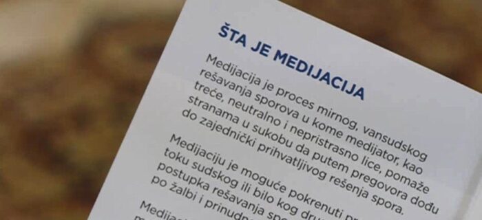 Medijacija je brži i jeftiniji način rešavanja pravnih problema