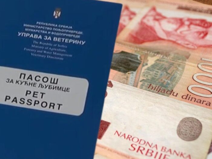 Troškovi pasoša uključuju mikročipovanje, vakcinaciju, serološki test i izdavanje dokumenta, ukupno do 20.000 dinara.