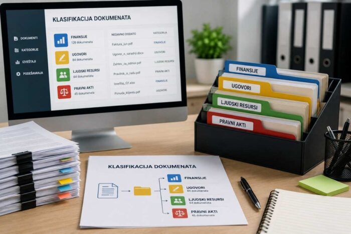 pravilno raspoređena dokumenta jasno klasifikovana
